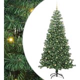 vidaXL Božićno drvce s 300 LED svjetlima s stalakom Zelena 240 cm PVC | shoptok.hr