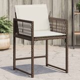 Maison Chic Vrtni stoli - Stol za vrt z blazinami 4 kosi rjav poli ratan JS2253, (21876858) | Shoptok.si