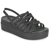 Crocs BROOKLYN STRAPPY LOWWDGW Crna Cijene