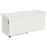 Vrtna posuda za sadnju s LED svjetlom 2 kom. Bijela - Bijela 40 x 100 x 40 cm 2 | shoptok.hr