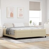  Krevetna konstrukcija Svijetlozeleni sivi 200 x 200 cm tkanina | shoptok.hr