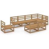  Vrtna sedežna garnitura 8-delna medeno rjava trdna borovina, (20973827) | Shoptok.si