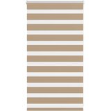 Zebra zavjesa Pješčano smeđa 85x100 cm Širina tkanine 80,9 cm Poliester Cijene