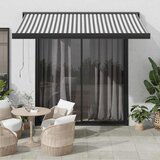 vidaXL zložljiva tenda antracit in bela 3x2,5 m blago in aluminij | Shoptok.si