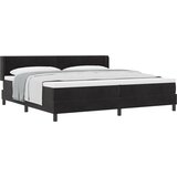 vidaXL Box Spring postelja s podlogom in vzmetnico črna 200x200 cm žamet, (22049980) | Shoptok.si