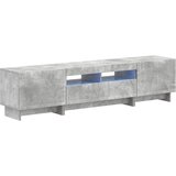  5-dijelni LED TV ormarić Betonska siva Konstruirano drvo - Betonska siva 81 cm Cijene