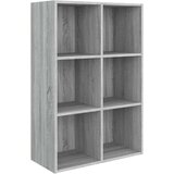 vidaXL Ormarić za knjige / komoda siva boja hrasta 66x30x98 cm drveni | shoptok.hr