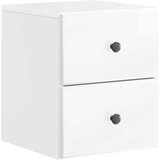 Stenski nočni omarici Bela visok sijaj 34,5 x 33 x 40 cm, (5000233635) | Shoptok.si