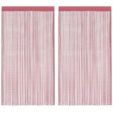 Nižaste zavjese 2 kom ružičaste 140x250 cm | shoptok.hr