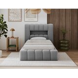 ELTAP Siva oblazinjena postelja s prostorom za shranjevanje z letvenim dnom 90x200 cm Lamica – | Shoptok.si