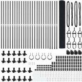 vidaXL varjena žična ograja s 13 zgibnimi stolpi siva 1,2x50 m jeklo | Shoptok.si