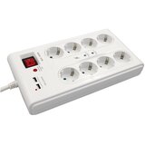 Commel "C380-107 beli produžni kabl sa 8 utičnica+2xUSB porta 3m" | Eponuda.com