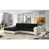  KOTNA SEDENA GARNITURA CONFETIE (VE BARV)-Leva-Sawana14black/Soft017white | Shoptok.si
