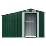  Vrtno spremište zeleno 277 x 93 x 179 cm od pocinčanog čelika | shoptok.hr