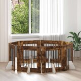  Vrata za pse z stojali 8 pcs Dimljen hrast 60 x 60 cm, (5000232800) | Shoptok.si