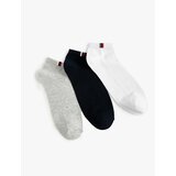 Koton 3-Pack of Booties Socks Multi Color Strip Detailed cene
