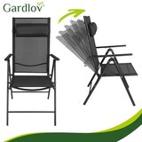Gardlov crna sklopiva vrtna stolica, 2 komada | shoptok.hr