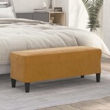 vidaXL Klupa smeđa 100x35x41 cm baršunasta Cijene