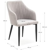 Marckeric Svijetlo sive blagovaonske stolice u setu 2 kom Nadi – | shoptok.hr