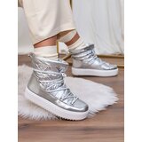 Resti Women's silver Vevnose slip-on boots a'la snow boots | Eponuda.ba