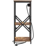  Noćni ormar s policom 2 pcs Dimljeni hrast 41 x 31 x 76 cm | shoptok.hr