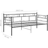  Posteljni okvir črn kovinski 90x200 cm, (20606261) | Shoptok.si