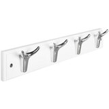 WALTECO Zidna lajsna s kukicama (D x Š x V: 450 x 46 x 75 mm, Broj kuka: 4 Kom., MDF) | shoptok.hr