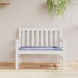 vidaXL Blazina za vrtno klop modro bele črte 100x50x3 cm oxford Cene