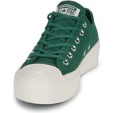Converse CHUCK TAYLOR ALL STAR LIFT PLATFORM COLORFUL SUEDE Zelena | shoptok.hr