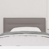  LED glava kreveta s LED trakama Sivo-smeđa 90 cm tkanina | shoptok.hr