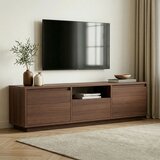 Kalune Design TV omarica v orehovem dekorju v temni naravni barvi 160x42x30 cm Sentinel – | Shoptok.si