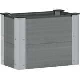  Povišena vrtna gredica Siva 50 x 30 x 36 cm | shoptok.hr