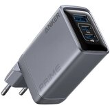 Anker Prime 100W GaN zidni brzi punjač, 3-porta (2x USB-C i 1x USB-A) srebrni Cene