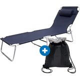 Ehomegarden Ležaljka sa jastukom plava + termo torba | Eponuda.com