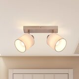 Nettlife 2 moderna stropna reflektorja E14 srebrna MAX.25W kuhinjska svetilka s tkaninskim zaslonom za dnevno sobo, brez žarnice, (22116657) | Shoptok.si