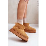 EVENTO Low women's snow boots on a platform insulated with Camel Saldren fur | Eponuda.ba