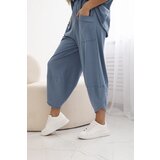 Kesi Włoski Cotton set blouse + trousers light denim | shoptok.hr