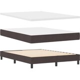 Box Postelja z vzmetnico z vzmetnico Temno rjava 160 x 200 cm blago, (5000127572) | Shoptok.si