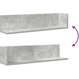 vidaXL Stenske police 2 kosa betonsko siva 75x16,5x16,5 cm inž. les | Shoptok.si