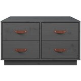  Stolić za kavu sivi 80 x 80 x 45 cm od masivne borovine | shoptok.hr