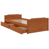 Okvir za krevet s ladicama boja meda 90x200 cm masivna borovina | Eponuda.com
