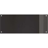  Kuhinjski zid 2 pcs Crna 100 x 40 cm Staklo otporno na udarce | Eponuda.com