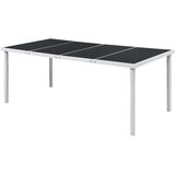  Vrtni stol 190 x 90 x 74 cm crni čelični Cijene