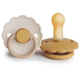 tolažilna duda daisy natural rubber chamomile & honey gold
