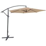 Viseći aluminijumski suncobran 300 cm sivo-braon | Eponuda.com