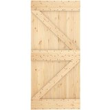  Klizna vrata s priborom za montažu 95 x 210 cm masivna borovina | shoptok.hr