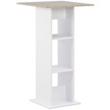  The Living Store Barska miza bela in betonska 60x60x110 cm - Barska Miza, (21449215) Cene