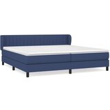  Box spring postelja z vzmetnico modra 200x200 cm blago, (20894015) | Shoptok.si