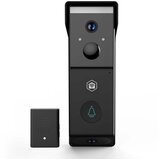 Nedis Wi-Fi videodomofon z dvojnim objektivom 4MP 2x 1080p z nočnim vidom IPX54, Črna, (5000277347) | Shoptok.si