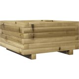 Maison Chic Vrtno cvetlično korito - Cvetlični Lonec 50x50x26,5 cm impregnirana borovina, (21788608) Cene